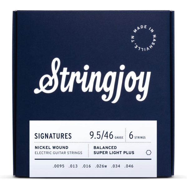 Stringjoy Signatures | Balanced Super Light Plus Gauge (9.5-46) Nickel Wound Electric Guitar Strings [New]