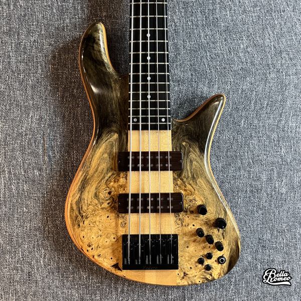 Fodera Emperor Elite 5 Buckeye Burl Top Ebony FB 2000 [Used]