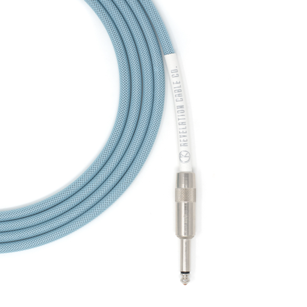 Revelation Cable Company 10' Sonic Blue Instrument Cable- Straight to Straight [New]