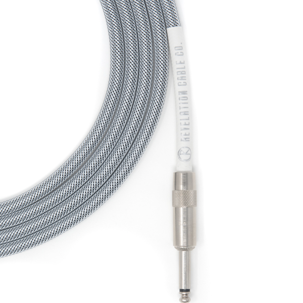 Revelation Cable Company 10'- Grey Tweed Instrument Cable MK iii - Straight to Straight [New]