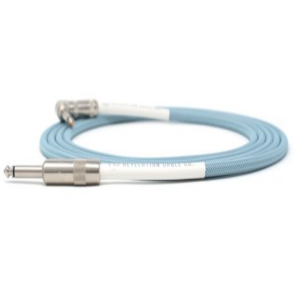 Revelation Cable Company 10' Sonic Blue Instrument Cable- Straight to Right/Angle [New]