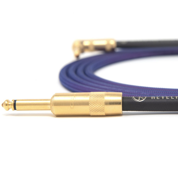 Revelation Cable Company 10'- Purple Nurple Instrument Cable- Straight to Right/Angle [New]