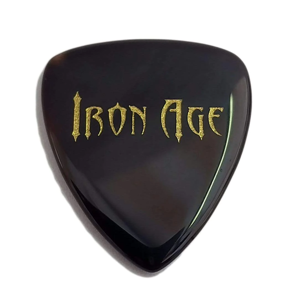 Iron Age Black Standard Agate Stone Guitar Pick [New]