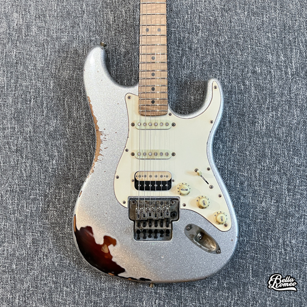 LsL Instruments "Lexy" Saticoy Silver Sparkle Over 3 Toneburst Heavy Aged Guitar [New]