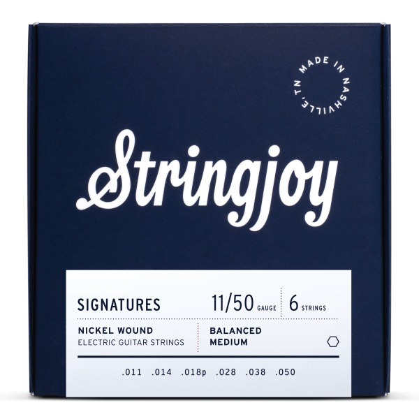 Stringjoy Signatures Balanced Medium Gauge (11-50) Nickel Wound Electric Guitar Strings [New]