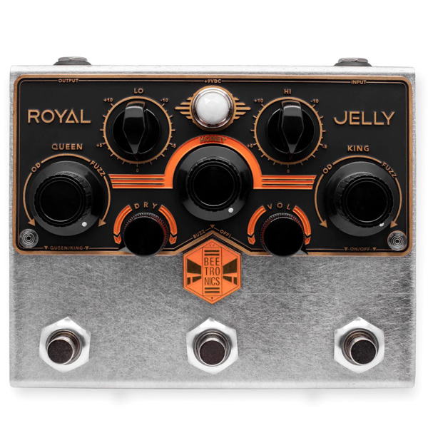 Beetronics Effects Royal Jelly Fuzz / Overdrive Blender Fuzz / Overdrive Pedal [New]