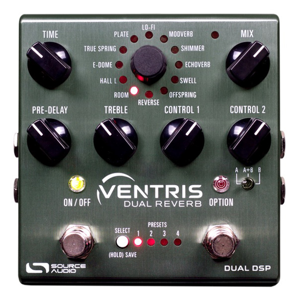 Source Audio Ventris Dual Reverb Effect Pedal [New]