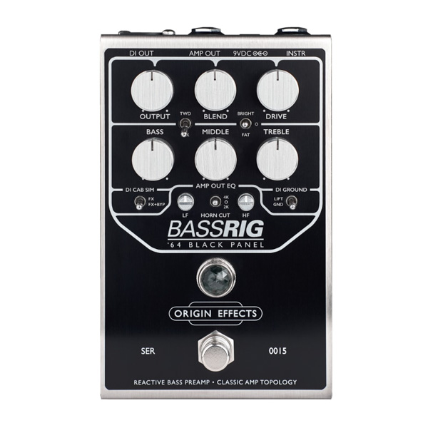 Origin Effects BassRIG '64 Black Panel Bass Preamp Pedal [New]