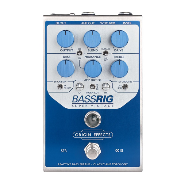 Origin Effects BassRIG Super Vintage Bass Preamp Pedal [New]