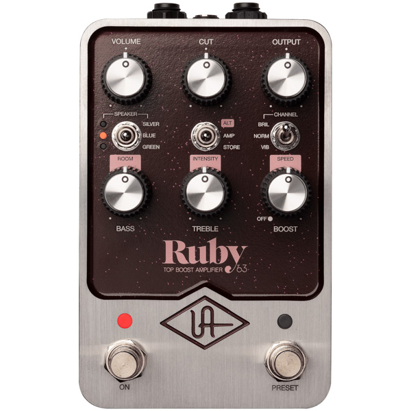 Universal Audio UAFX Ruby '63 Top Boost Amplifier Pedal [New]