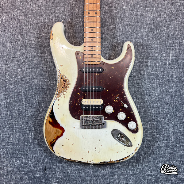 LsL Instruments  Saticoy Vintage White Over 3 Toneburst Heavy Aged "Hazelnut" Guitar [New]