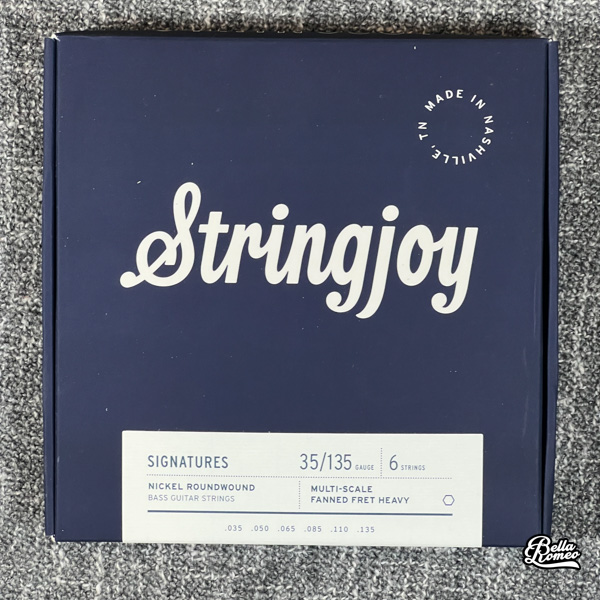 Stringjoy Heavy Gauge Fanned Fret (35-135) 6 String Multi Scale Bass Guitar Strings [New]