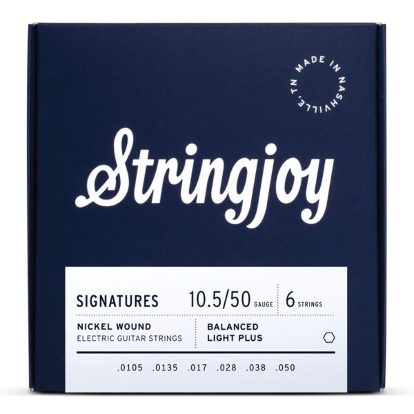 Stringjoy Signatures | Balanced Light Plus Gauge (10.5-50) Nickel Wound Electric Guitar Strings
 [New]