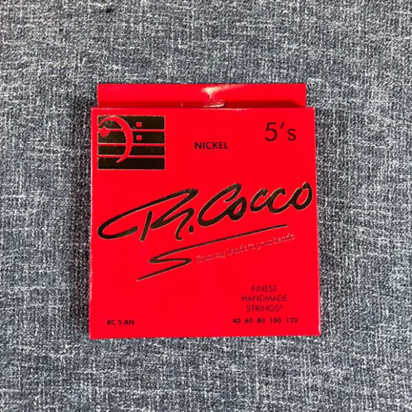R.Cocco Strings 5 String (40-120) RC 5 AN Handmade Nickel Round Wound Bass Guitar Strings [New]