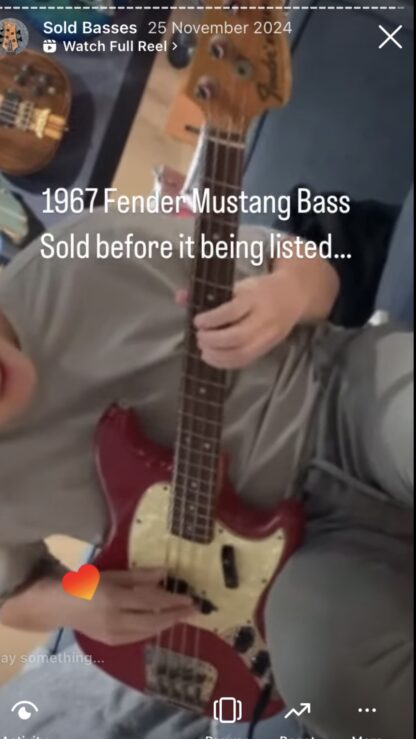 Fender 1967 Mustang - Dakota Red
 [Used]