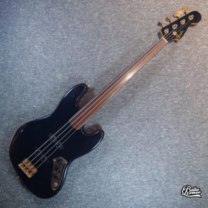 Fender Custom Shop 64 Jazz Bass Relic Fretless Black [Used] - Image 13